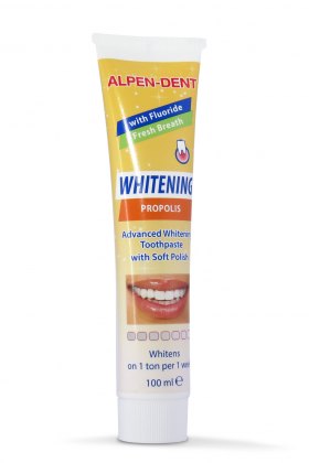 Альпен Дент отбеливающая зубная паста с прополисом