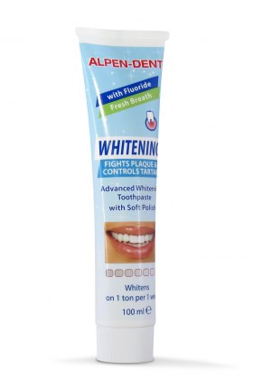 Альпен Дент відбілююча зубна паста від нальоту і зубного каменю 